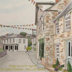 Flags out in St. Agnes