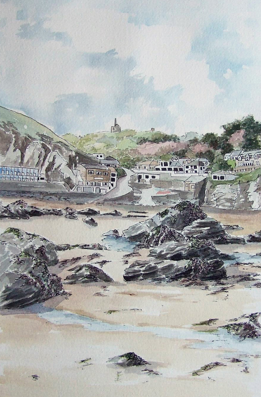 Low tide at Trevaunance Cove