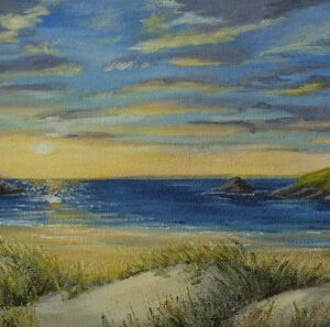 Crantock Sunset - SOLD