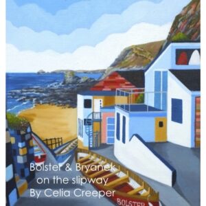 Bolster & Bryanek on the slipway (Trevaunance Cove) - Ltd Edition Print